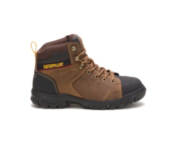 Caterpillar Kängor Sverige - Wellspring Waterproof Metatarsal Guard Steel Toe Arbetsskor Dam Bruna CVU-754921